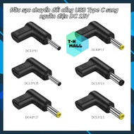 Charging head converts USB Type C port to 5.5x2.5mm 5.5x2.1mm DC power source 5V 12V 20V wifi router