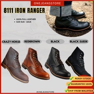 KASUT BOOT R_8111 SAYAP MERAH KULIT ASLI 100%