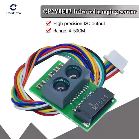 NEW GP2Y0E03 4-50CM Distance Sensor Module Infrared Ranging Sensor Module High Precision I2C Output 