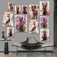 Posters Letters Interior Canvas Painting Crown Rottweiler Kunming Dog for Wall Art Bedroom Decoratio