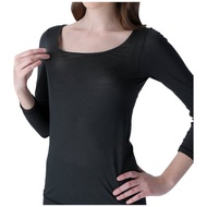 ** Hirai Ryoko * Japan BVD Ultra-Thin 0.37mm Moisture Absorption Heating Eight-Quarter Sleeve Clothi