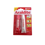 MERAH Red Araldite Glue/ Epoxy Iron Glue Rapid5 Minutes Hardener Adhesive -pc