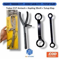 AMTECH CVT Tracker Package Universal Automatic Motorcycle Resistance & Clutch Nut Key AMTECH 39 X 41