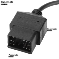 PAPERNOTE OBD2 Adapter Connector, 17 Pin to 16 Pin Rectangle Shape OBD2 Diagnostic Cable, Plug & Pla