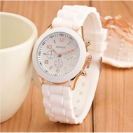Korean Geneva Watch for Women ladies Waterproof Original Quartz Wrist Watch with Three-eye Dail small watch Gift for Girlfriend