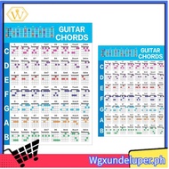 【W】Acoustic Guitar Practice Chords Scale Chart Guitar Chord Fingering Diagram Lessons Music for Guit