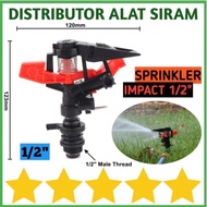 SPRINKLER IMPACT / IMPULSE 1/2 INCH ALAT SIRAM TAMAN KEBUN NOZZLE SPRAY ROTARY SPRINGKLER SEMPROTAN