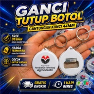 Souvenir ganci tutup botol 44mm gantungan kunci Acara Seminar Event promosi pernak pernik