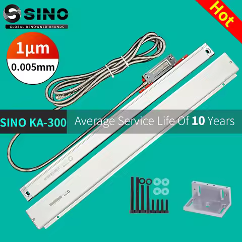 【870mm~1020mm 1μm】KA-300 SINO 0.001mm Linear Scales 5V TTL Optical Ruler Travel Length 870 920 970 1
