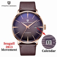 PAGANI DESIGN Automatic Mechanical Watch Men Original 100% Calendar Leather Business Sport Waterproo