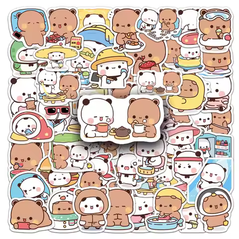 50Pcs Cute Bubu Dudu Stickers Bubu Decals For Phone Laptop Suitcase Notebook Skateboard Waterproof S