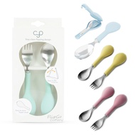 [FlipGo] Rollover Children's Tableware Fork Spoon 2-Piece Set CYD TERRA Infant Learning Environmenta