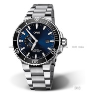 ORIS 0174377334135-0782405PEB Men's Watch Aquis Small-Second Date Automatic 45.50mm SS Bracelet Blue