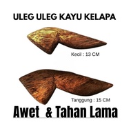 Coconut Wood Uleg 13 cm & 15 cm Traditional Ulek Tool Durable Long Lasting Original Coconut Wood Pes