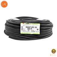 สายไฟ YAZAKI รุ่น 60227 IEC53 VCT2x2.5 ขนาด 100 เมตร สีดำ   ฿฿฿ ฿฿฿ ฿฿฿ (โปรโมชั่นสินค้าคุณภาพ) ฿฿฿ 