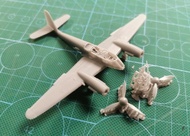 Heavy Fighter Aircraft Model D-Series Messerschmitt ME-410 A-2/U4 (B-6/R3) 3D Printed High Detail As