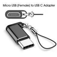 Android Micro USB to Type-C Cable Adapter with Keychain, Android Type-C Adapter Dongle Converter