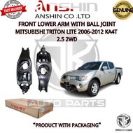 #ANSHIN#JAPAN FRONT LOWER ARM WITH BALL JOINT MITSUBISHI TRITON 2006-2012 KA4T 2.5 2WD (MIA-4013A092