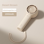 JISULIFE พัดลมพกพาขนาดเล็กแบบชาร์จไฟได้4000MAh USB Handheld Student Carry Fan