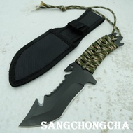 Sangchongcha Fixed Blade knife มีดพก มีดเดินป่า มีดดำน้ำ มีดใบตาย มีดแคมป์ปิ้ง มีดมัลติฟังก์ชั่น ยาว