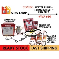 Timing Kit Set Timing Belt Set Brand Daihatsu + Water Pump GMB + Fan Belt Set For Perodua Viva 660