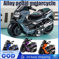 1pc Mini Motorcycle Inertia Diecast Vehicle Toy Alloy Toy Car Simulation Puzzle Motorcycle Toy Pedal