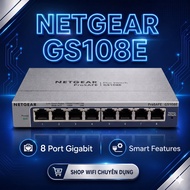 NETGEAR GS108E Switch - 8 Port Gigabit Ethernet Smart Managed Plus Switch