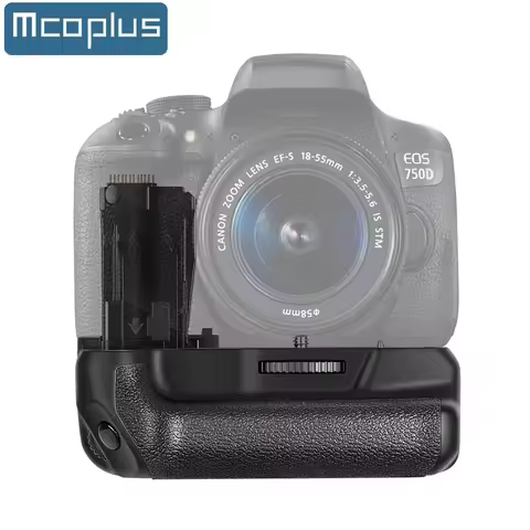 Mcoplus BG-760D Vertical Battery Grip Holder Replace BG-E18 for Canon EOS 760D, 750D, Kiss IX8, T6S,