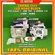 LEO COMBO EX5 CLASS 1 HEAD BLOCK 53 54 55 56MM HEAD 23/27MM 24/28MM ONE TEN MR3 E-BONUS 110 LEO EX5 
