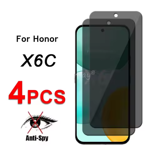 Privacy Screen Glass For Honor X6C Glass Anti-Spy Protector Screen Film Honor X6C Tempered Glass Hon