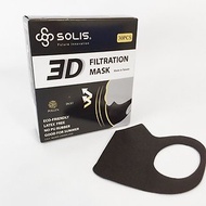 SOLIS-3D立體口罩-黑M
