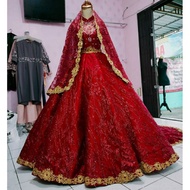 gaun pengantin india muslimah syar'i wedding dress