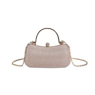 【YAZY】Dinner Bag Ladies Evening Clutch Sparkling Chain Handbag Dinner Handbag Cross-body Chain Bag