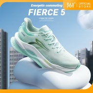 【3-10km+】【361 Degrees】Fierce 5.0 Men Running Shoes Widefoot Shock Absorption Cushioning Soft Jogging
