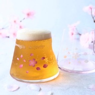 富士山 冷感櫻舞 富士山寶永玻璃杯　透明款