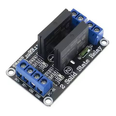 Low Level 5V 1 2 4 8 Channel Solid State Relay Module SSR G3MB-202P 240V 2A Output With Resistive Fu