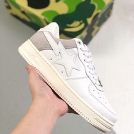 2025 New HOT 【Original】 BAPE STA Star Fashion Trend รองเท้ากีฬาส้นเตี้ยสำหรับผู้ชายและผู้หญิงทุกการแ