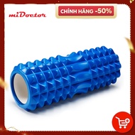 [LOẠI CAO CẤP - MÀU XANH DƯƠNG] Con lăn Yoga Massage Foarm Roller ống trụ lăn xốp thể thao giãn cơ c