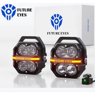 FUTURE EYES Interstellar Z4 Motorcycle LED Spotlight Electric Vehicle Integrated Four Bead Strong Li