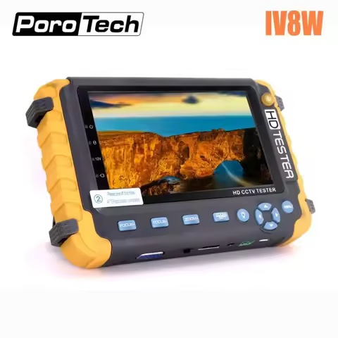 Upgraded IV8W IV8C 5 Inch CCTV Tester Monitor 8MP TVI AHD CVI CVBS Security Camera Tester Support PT