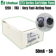 TR3 Very Fast-Acting Cartridge Fuse 125V 1/10A 1/8A 2/10A 1/4A 4/10A 1/2A 6/10A 3/4A LFMX 0273.100 0