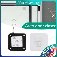 Auto Door Closer Punch Free Door Close Cable String Door Closer Penutup Pintu Auto cable F05