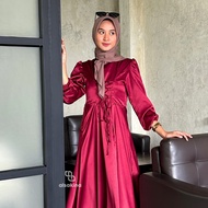 DRESS AMARA / DRESS SATIN PREMIUM / AMARA DRESS KEKINIAN / DRESS WANITA TRENDING / DRESS KONDANGAN /