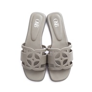 O&B รองเท้าหนังแพะ รุ่น OANDB SANDALS IN STONE GREY-11148SG00683F_F5GYXX