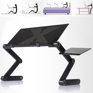 Adjustable Foldable Stand Portable Laptop Notebook Desk Table Bed Tray Dual Fans l