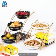 European-style Ceramic Dried Fruit Plate Home Multi-functional Multi-functional Snack Plate Fruit Pl