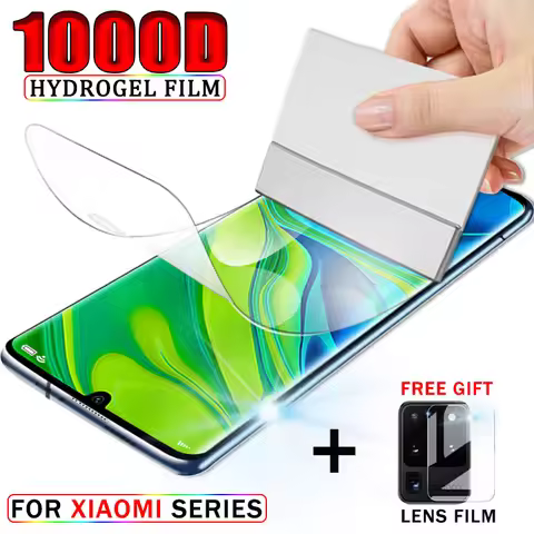 1000D Hydrogel Film For Xiaomi Mi 11 Ultra Screen Protector For Xiaomi Mi 10T Note 10 9 8 9T 9SE A3 
