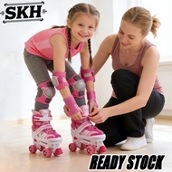 Double Row Inline Skates for Beginner Roller Skate Skate Shoe Kasut Roda Budak Outdoor Roller Skate 