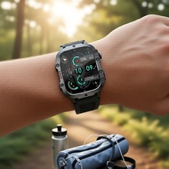 Outdoor Rugged 3ATM Waterproof Smartwatch Men with Bluetooth Call & Heart Rate