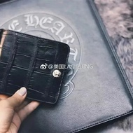 Chrome hearts CH Chrome hearts Crocodile Leather Half Fold Wallet WE093